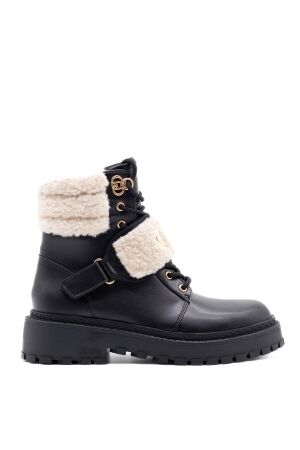 Liu Jo dames veterboots zwart fur