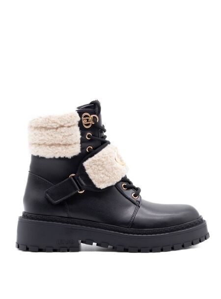 Liu jo Dames veterboots zwart fur
