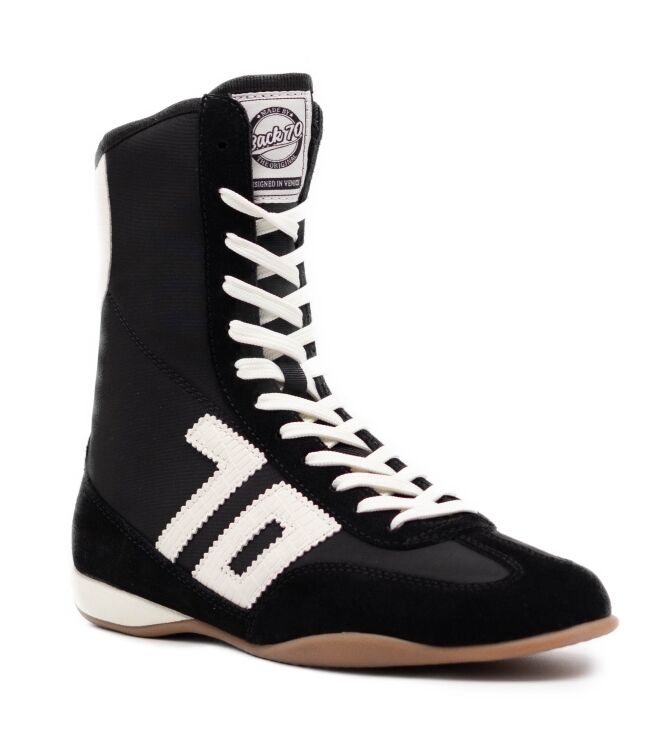 Back70  Dames Halfhoge Veterschoenen Zwa 