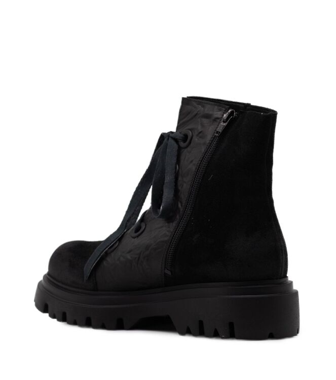 Papucei Dames Hoge Veterschoenen in Zwart online kopen