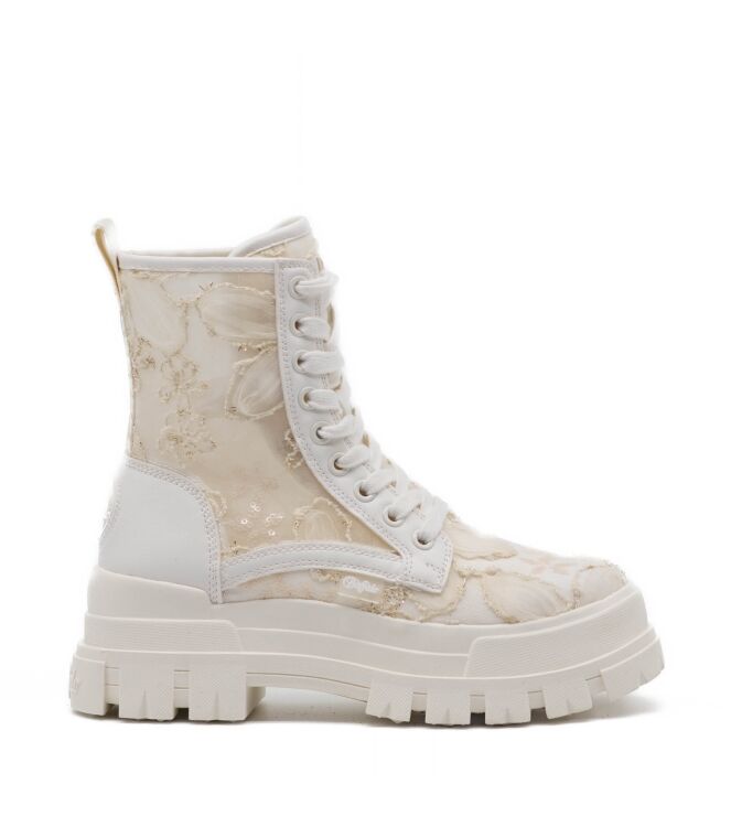 buffalo  Dames Halfhoge Veterschoenen Wi 