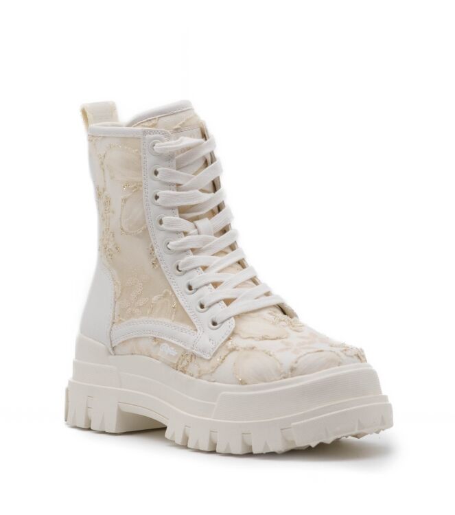 buffalo  Dames Halfhoge Veterschoenen Wi 