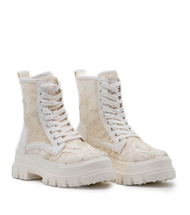 buffalo  Dames Halfhoge Veterschoenen Wi 