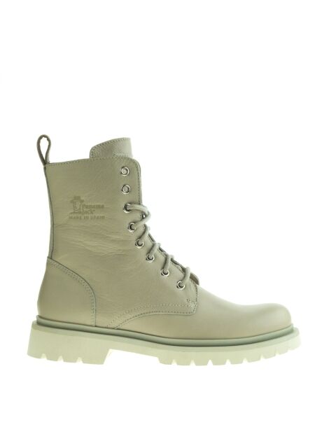 Panama jack Dames hoge veterboots lichtgrijs