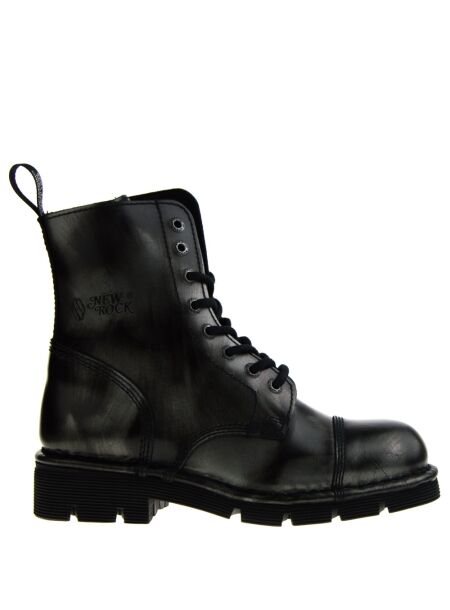 New rock Dames veterboots grijs combi