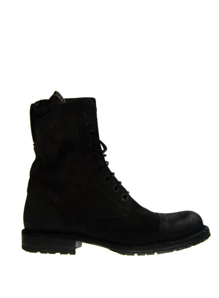 Moma Dames veterboots donker grijs