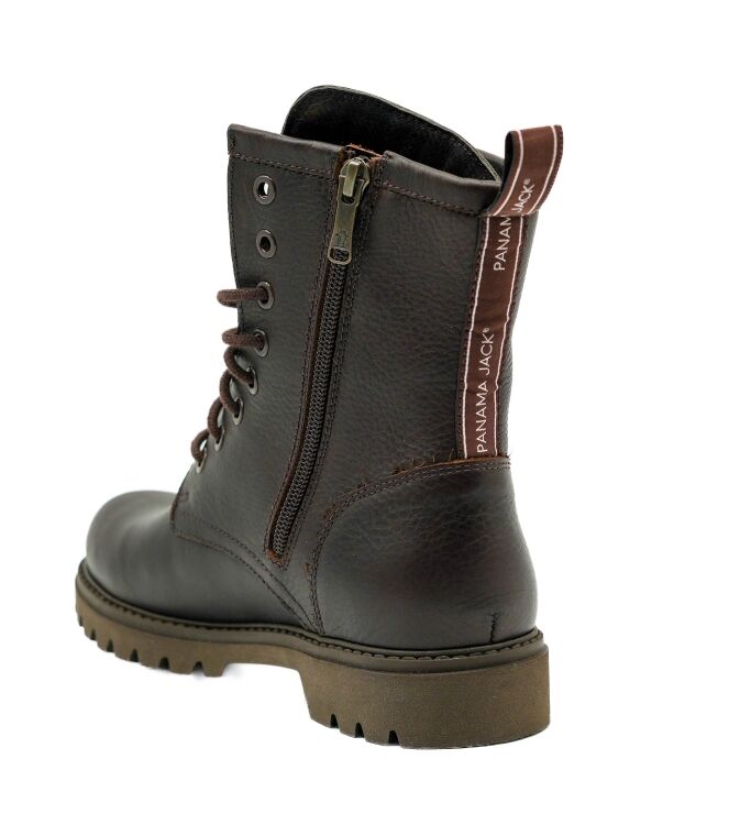 Panama Jack Panama Jack dames veterboots donker bruin Napa Marron Panama Jack Dames Hoge Veterschoenen in Bruin online kopen