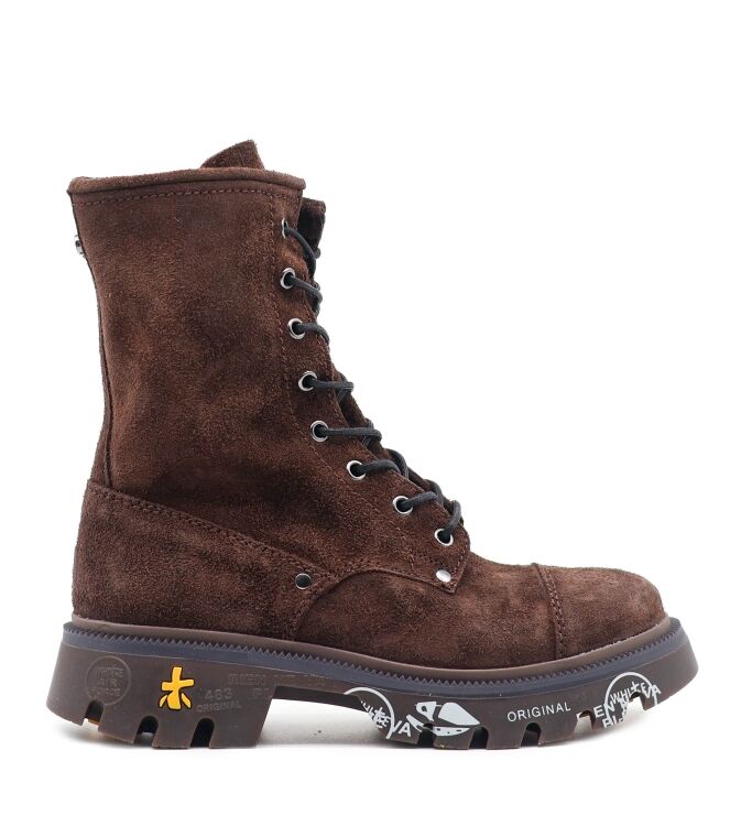 Premiata  Dames Veterboots Bruin Suede 