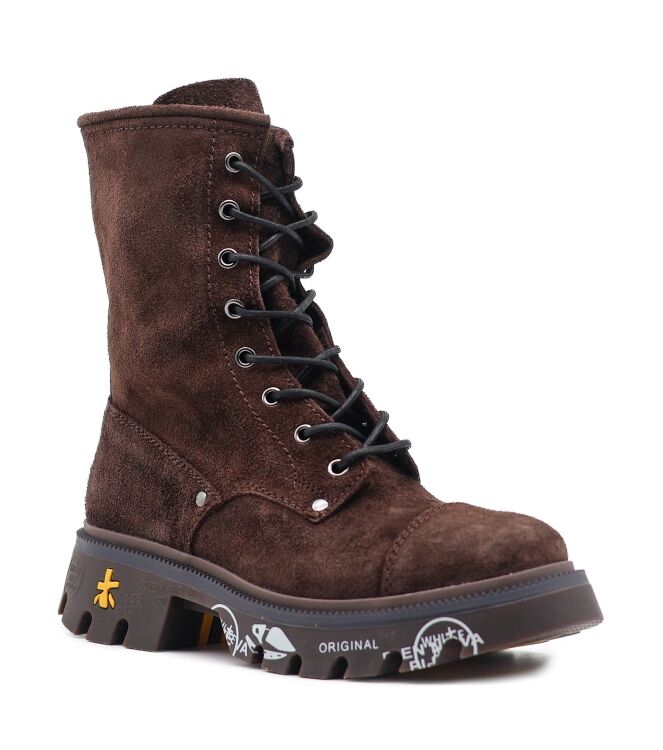 Premiata  Dames Veterboots Bruin Suede 