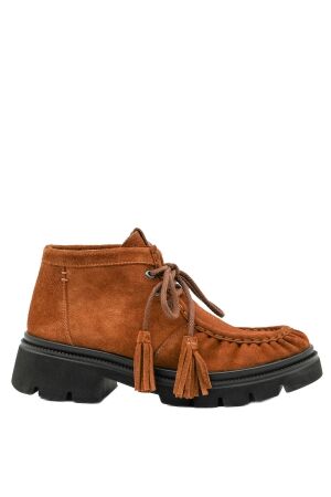 Kanna dames veterschoenen cognac