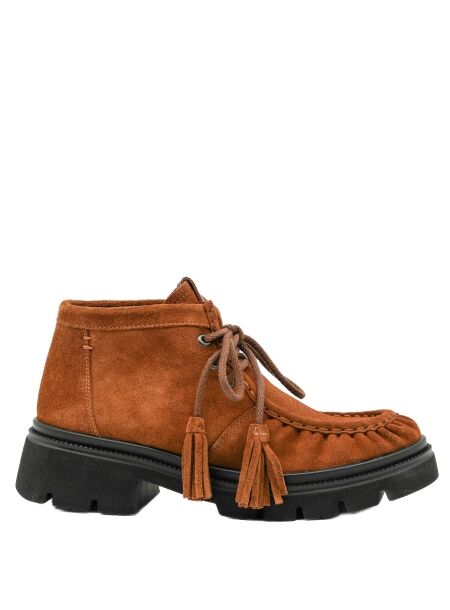 Kanna Dames veterschoenen cognac