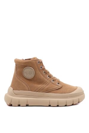 palladium dames veterschoenen naturel
