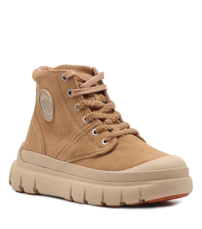 palladium palladium dames veterschoenen naturel Dear Brown palladium Dames Veterschoenen Naturel