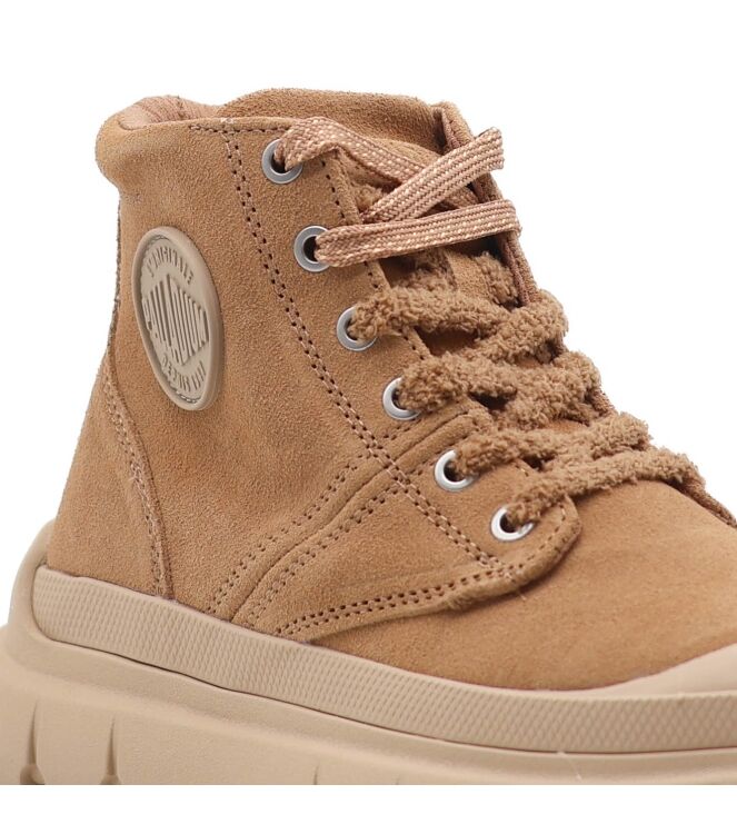 palladium palladium dames veterschoenen naturel Dear Brown palladium Dames Veterschoenen Naturel