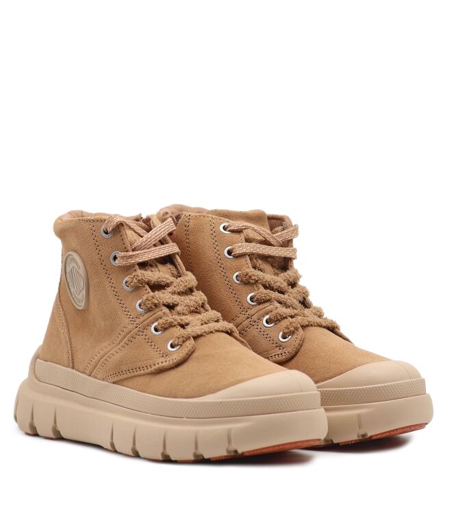 palladium palladium dames veterschoenen naturel Dear Brown palladium Dames Veterschoenen Naturel