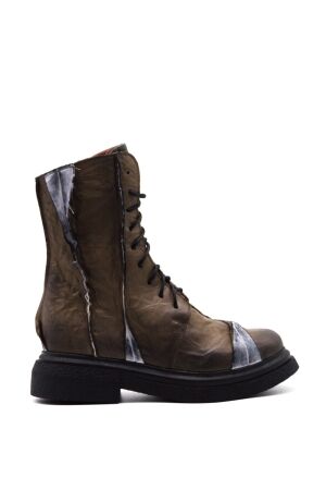 Papucei dames veterboots groen