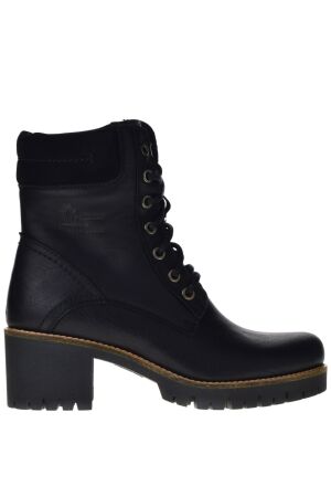 Panama Jack dames veterboots zwart