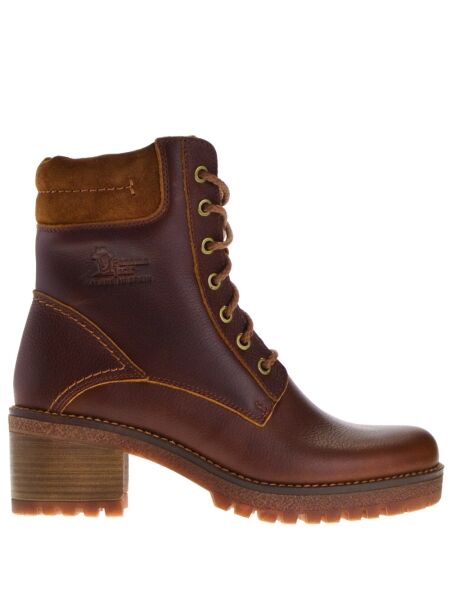 Panama jack Halfhoge dames veterboots cognac