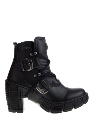new rock New Rock High Heel Shoe Laces Black for Women
