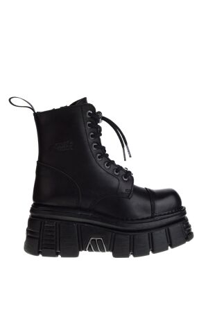 特典あり！NEWROCK M-MILI134C-C2 ★UPSスピード配送 New Rock Platform High Shoes Laces Black for Women