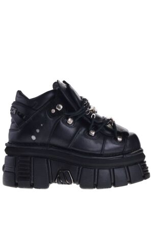 New Rock dames platform veterboots zwart