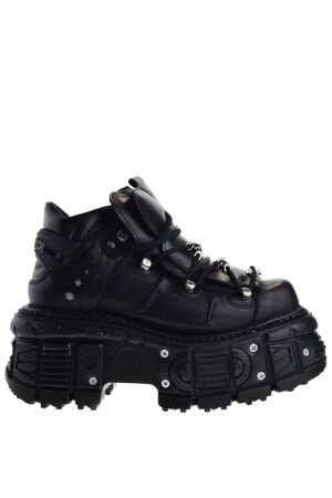 New Rock dames platform veterboots zwart