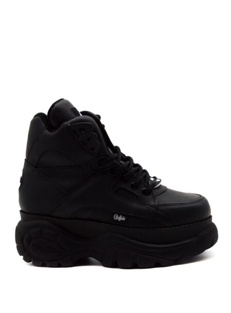 Buffalo Buffalo Platform High Shoe Laces Black for Women