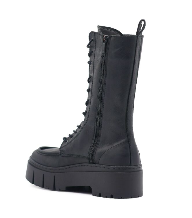 art  Dames Veterboots Plateau Zwart 