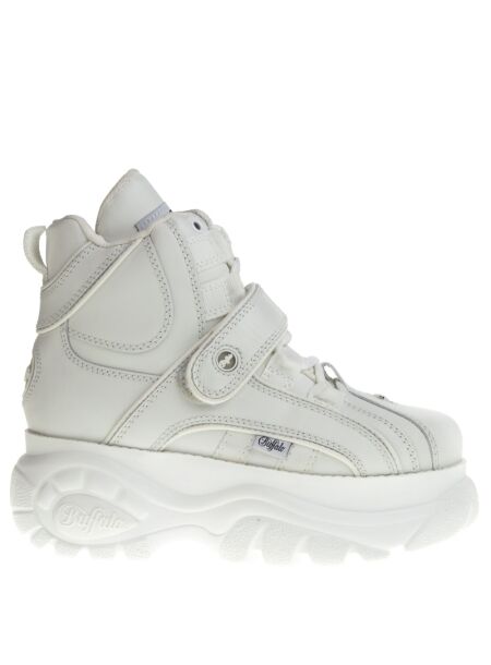 Buffalo Buffalo Platform High Shoe Laces White for Women