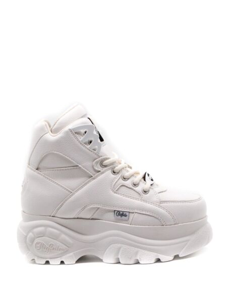 Buffalo Buffalo Platform High Shoe Laces White for Women