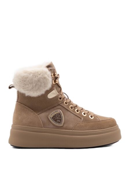Blauer Dames veterboots gevoerd 