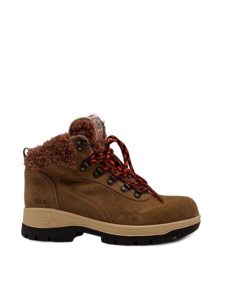 3p Dames veterboots gevoerd beige