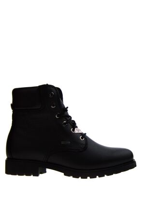 Panama Jack dames veterboots gevoerd zwart