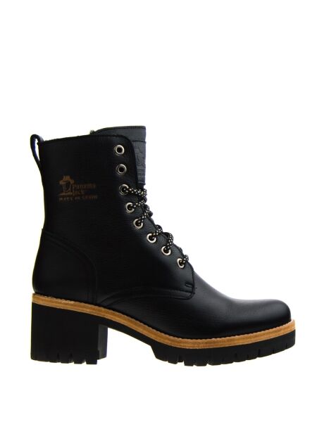 Panama jack Dames veterboots gevoerd zwart