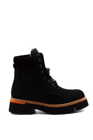 Panama Jack dames veterboots gevoerd zwart