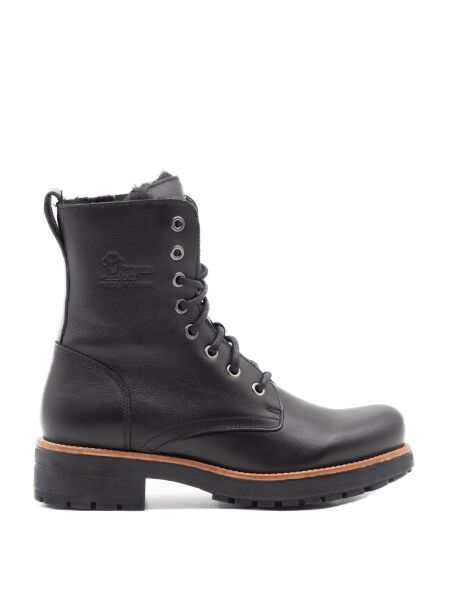 Panama jack Dames veterboots gevoerd zwart