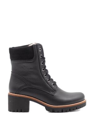 Panama Jack dames veterboots gevoerd zwart
