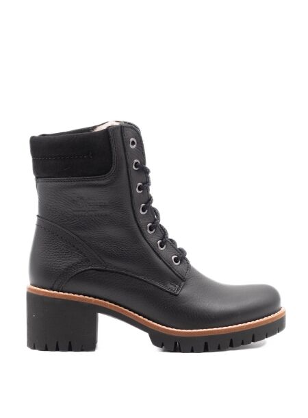 Panama jack Dames veterboots gevoerd zwart