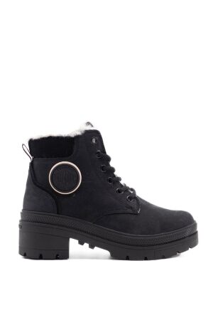 Palladium dames veterboots gevoerd zwart