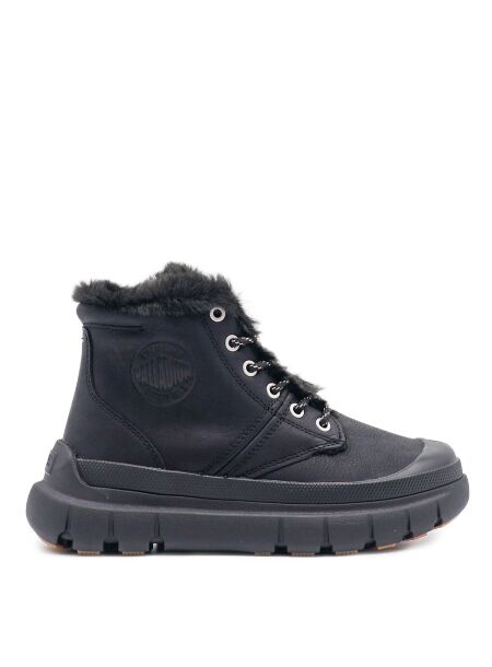 Palladium Dames veterboots gevoerd zwart