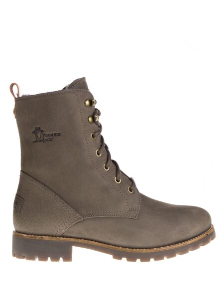 Panama jack Hoge dames veterboots grijs