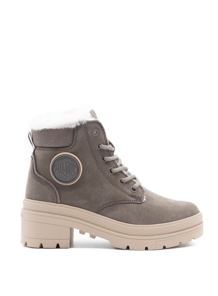 Palladium Halfhoge veterschoen gevoerd