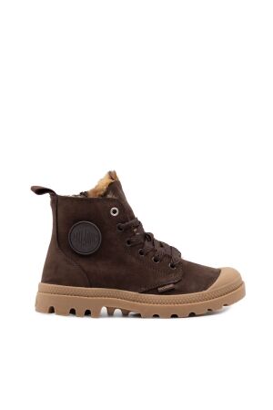 palladium dames veterboots gevoerd bruin