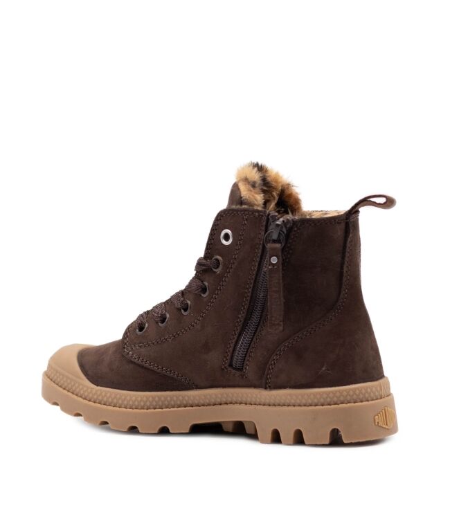 palladium palladium dames veterboots gevoerd bruin Dark Cocoa palladium Dames Veterboots Gevoerd Bruin