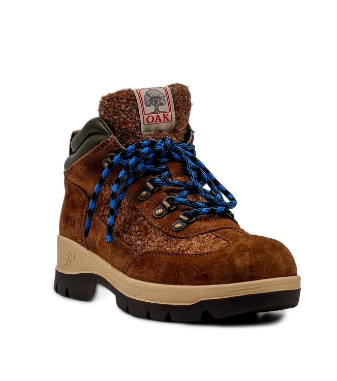 3P Halfhoge Dames Veterschoenen in Bruin online kopen