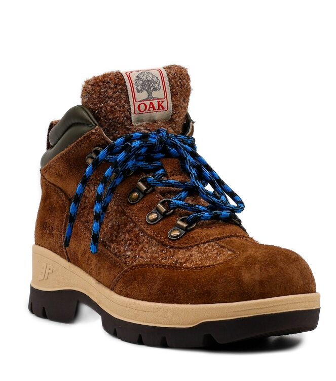 3P Halfhoge Dames Veterschoenen in Bruin online kopen