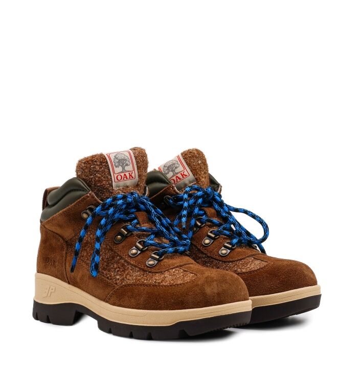 3P Halfhoge Dames Veterschoenen in Bruin online kopen
