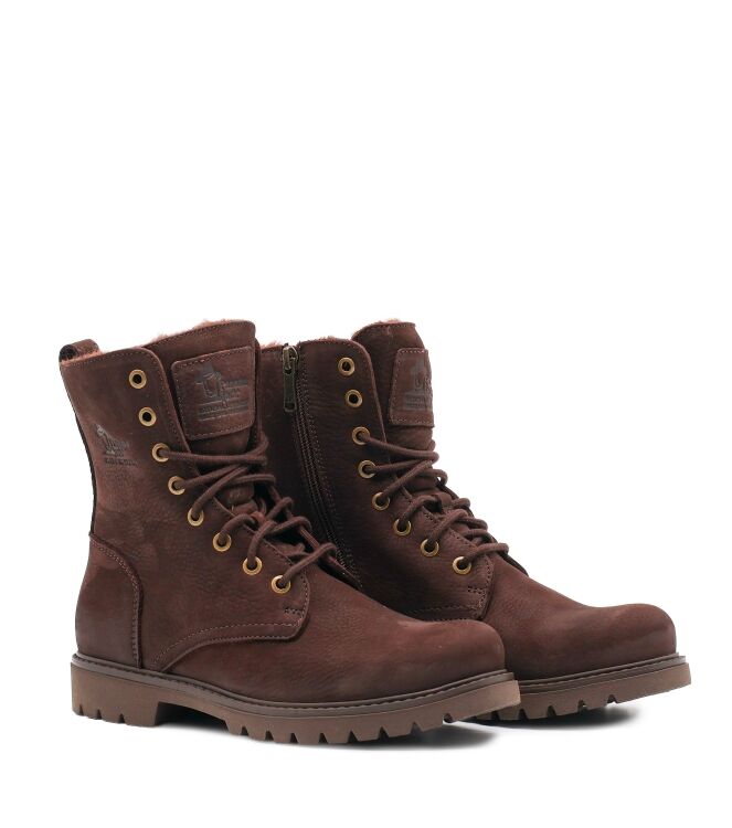 panama jack panama jack dames veterboots gevoerd bruin Nobuck Marron panama jack Dames Veterboots Gevoerd Bruin