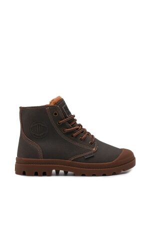 palladium dames veterboots gevoerd bruin