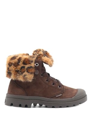 palladium dames veterboots gevoerd bruin
